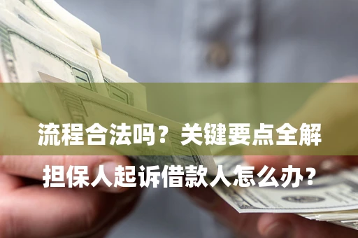 济南

担保人起诉借款人怎么办？流程合法吗？关键要点全解析