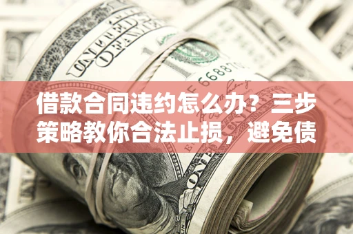 济南借款合同违约怎么办？三步策略教你合法止损，避免债务危机升级