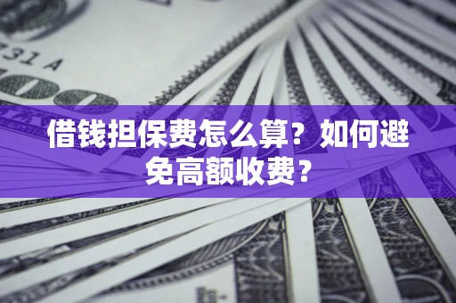济南借钱担保费怎么算？如何避免高额收费？