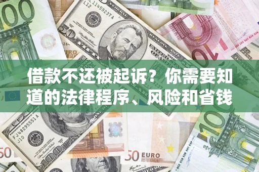 济南借款不还被起诉？你需要知道的法律程序、风险和省钱技巧